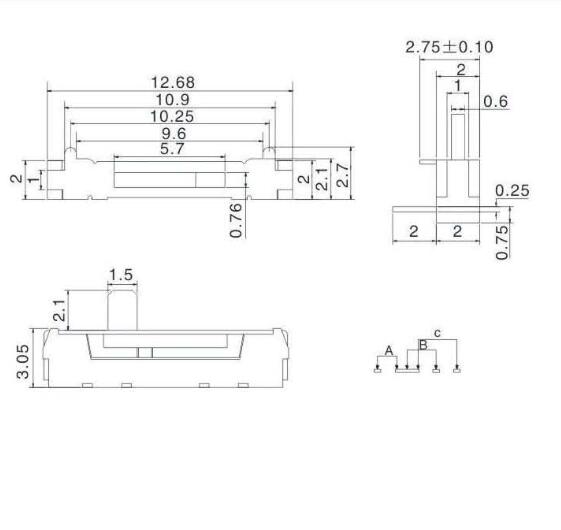 MSK-03S撥動開關(guān)