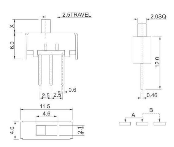 SS-12E17(1p1t)撥動(dòng)開(kāi)關(guān)