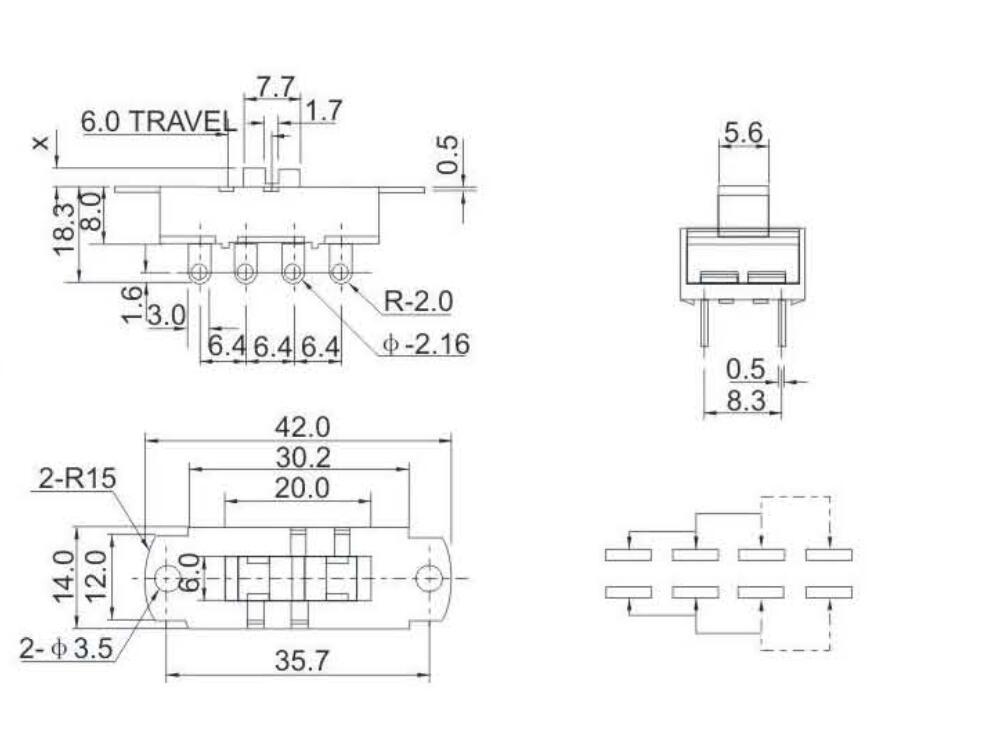 ACS-23L01(2P3T)撥動(dòng)開(kāi)關(guān)