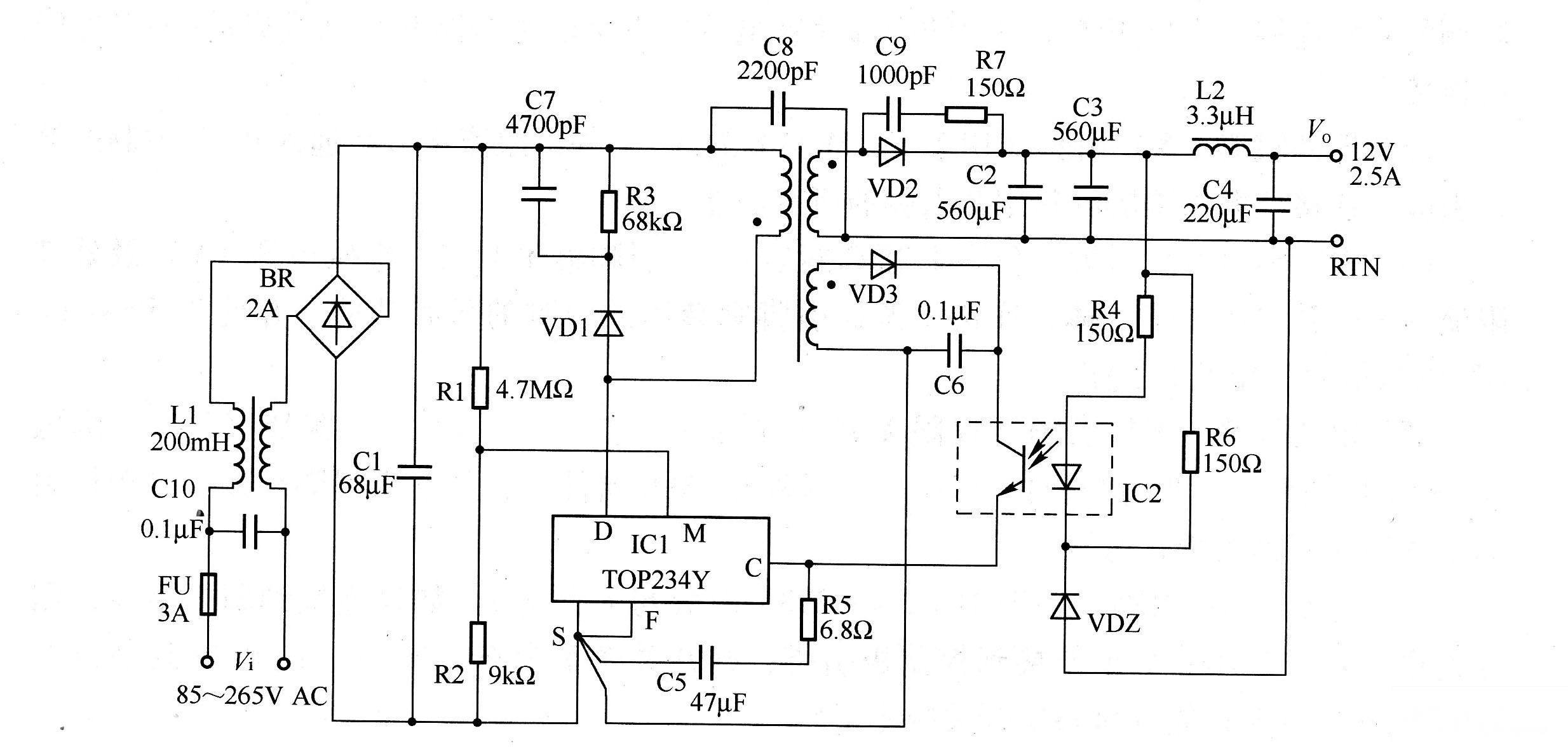 開關電源在專業(yè)功率放大器中的應用